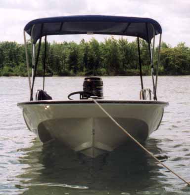 Photo: Bow-On view of boat