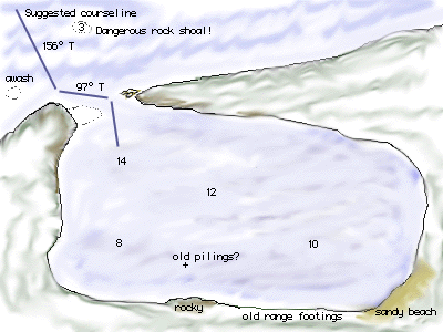 Sketch: Sturgeon Cove and approach