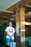 [Photo: Chris next to huge beam]