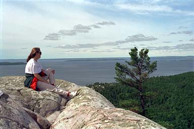 SW into Frazer Bay from summit