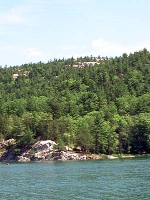 Frazer Bay Hill as seen from Cove