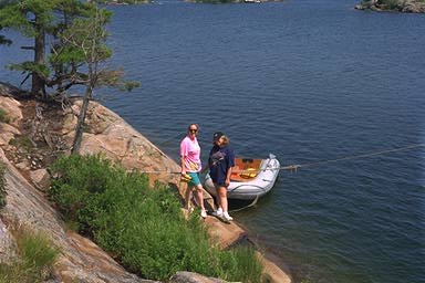  Photo: Dingy to shore 