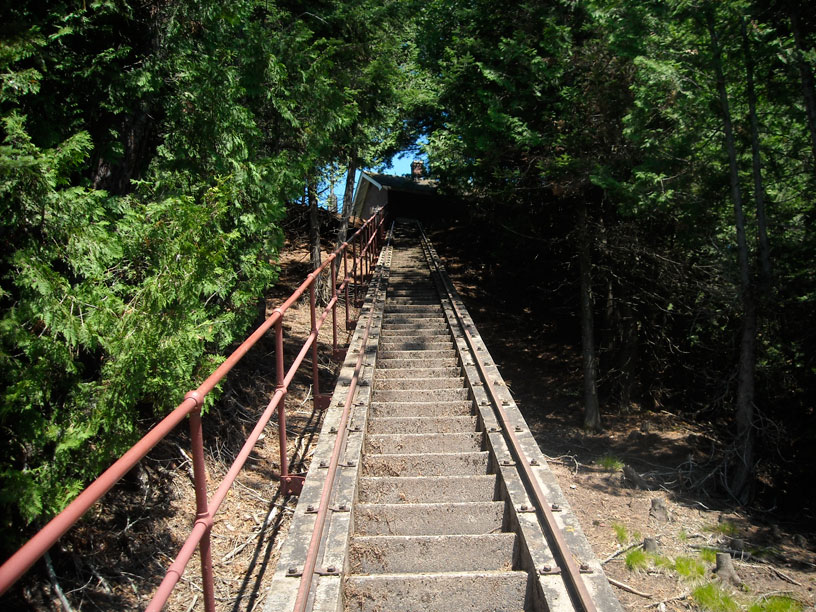 Photo: Stairs at Michigan Island, Apostle Islands, Lake Superior, Wisconsin.
