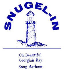 [Graphic: Snugel-In On Beautiful Georgian Bay, Snug Harbour]