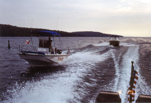 [Photo: Heading SE into Killarney Channel.]