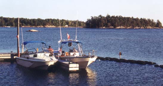 [Photo: Killbear Marina docks near Parry Sound.]