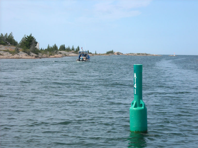 Photo: Outbound for Georgian Bay from Byng Inlet, Ontario.