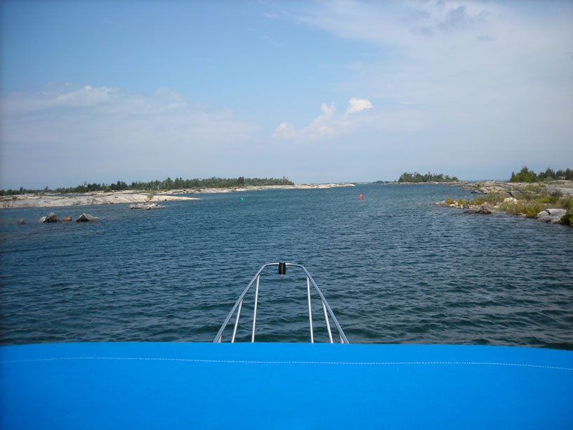 Photo: ROGERS GUT approaching from the south, on the Small Craft Route in Georgian Bay.