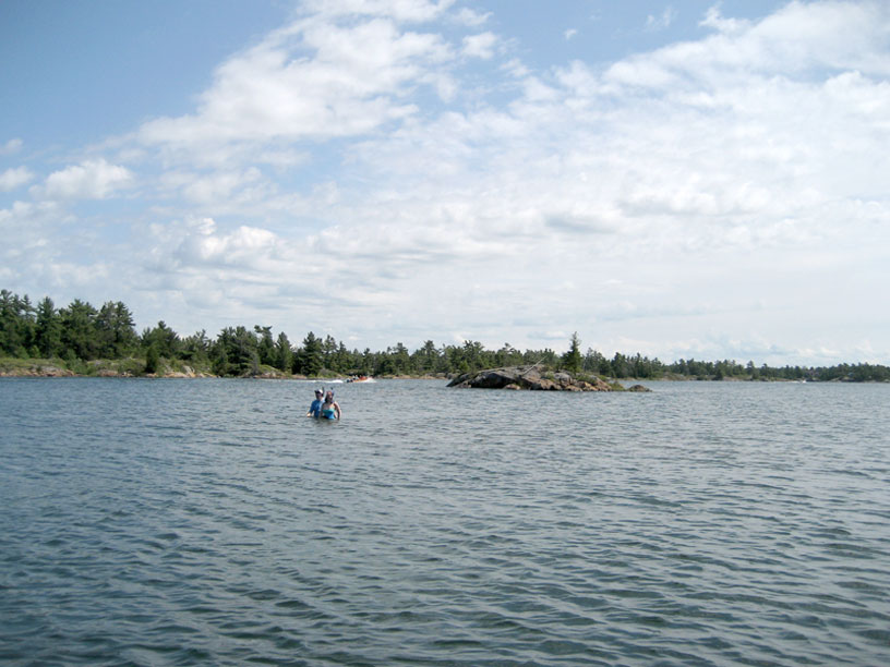 Photo: Small craft route at Alexander Passage, Georgian Bay, Ontario.