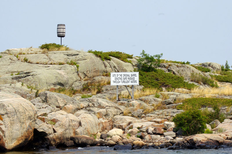 Photo: The famous barrel marking Pointe Au Baril.