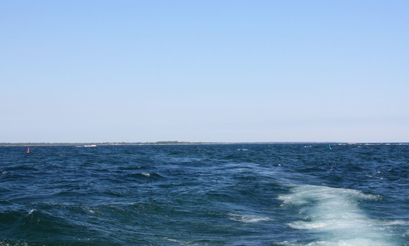 Photo: Moderate seas offshore in Georgian Bay.