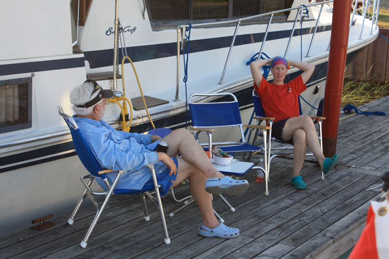 Photo: Relaxation at the dock.