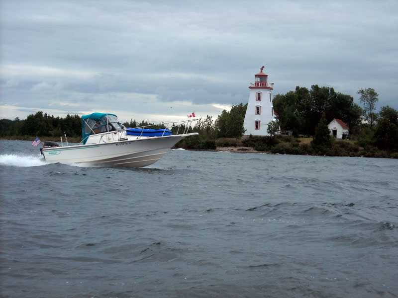 Photo: WALKABOUT passes lighthouse