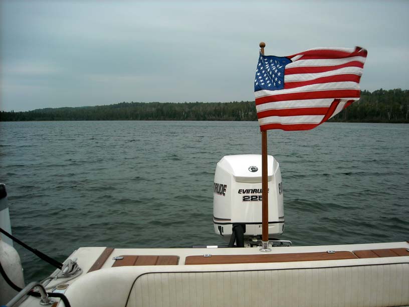 Photo: Blustery weather at morning at Hay Bay, Isle Royale, Lake Superior.