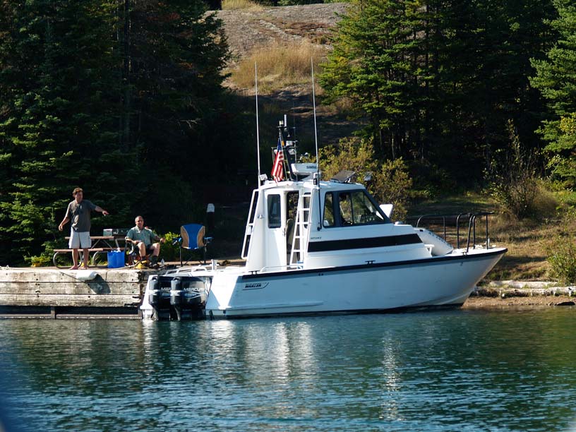 Photo: Chippwea Harbor Dock, Isle Royal, Lake Superior.