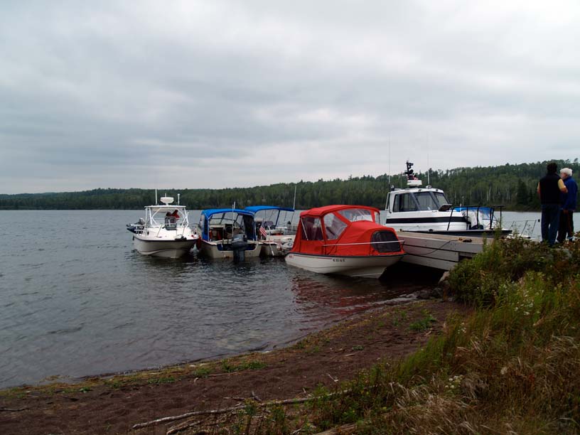 Photo: Blustery weather at morning at Hay Bay, Isle Royale, Lake Superior.