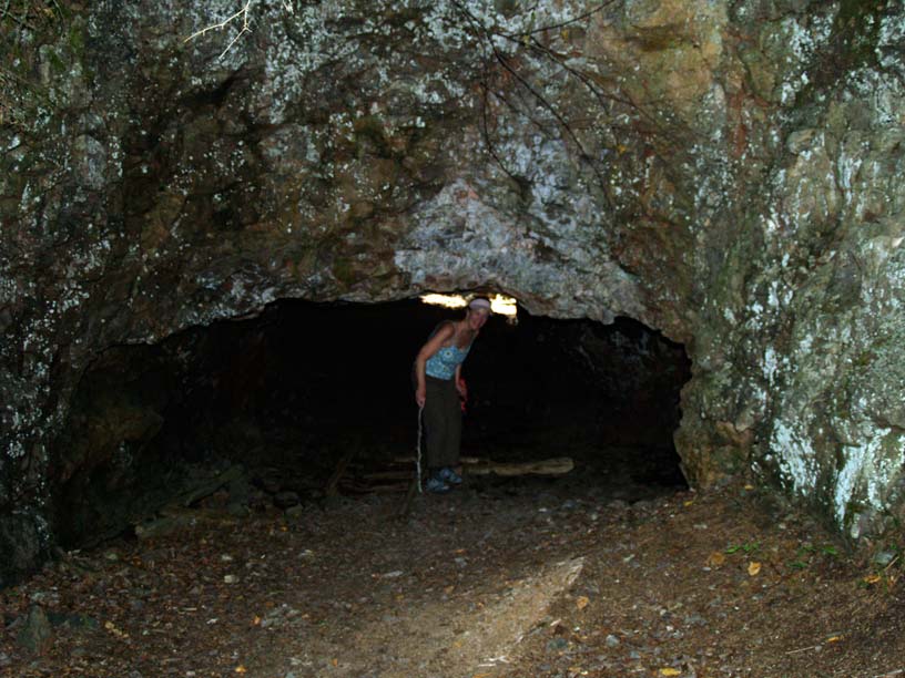 Photo: Chris Wilson in Minong Mine, Isle Royale, Lake Superior.