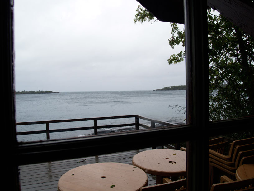 Photo: Wind waves forming from Rock Harbor, Isle Royale, Lake Superior