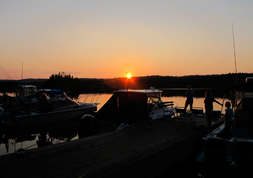 Photo: Sunset at Tobin Harbor.