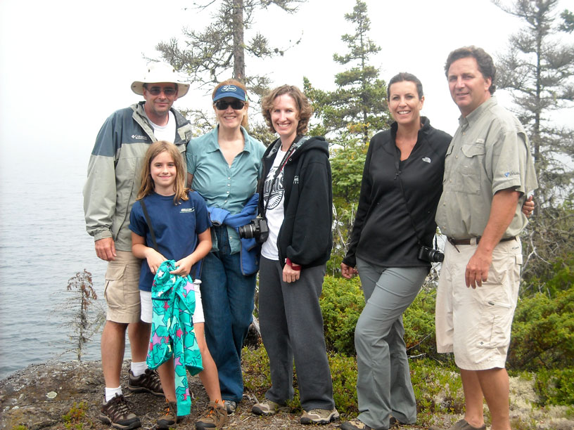 Photo: Hikers pause on the trail for a photograph of the group.