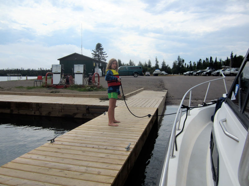 Photo: HOLLY MARIE at boat ramp in Grand Portage