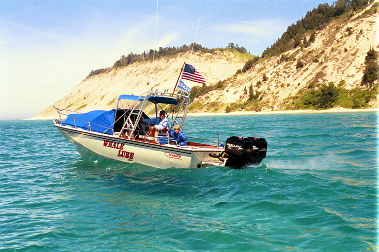 [Photo: WHALE LURE off western shore of S. Fox Island.]