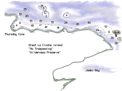 Sketch: Route to Jumbo Bay