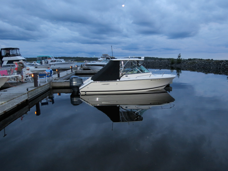 Photo: Marina docks at Spanish, Ontario.