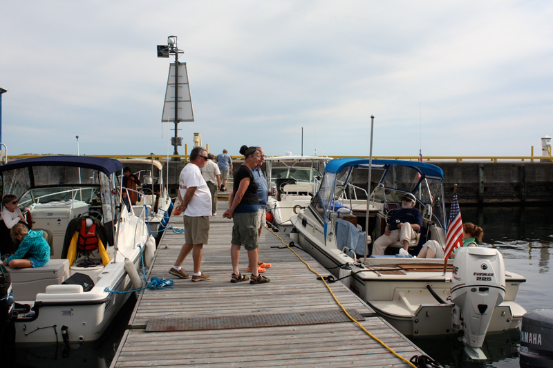 Photo: Boats and crews at Thessalon Marina.