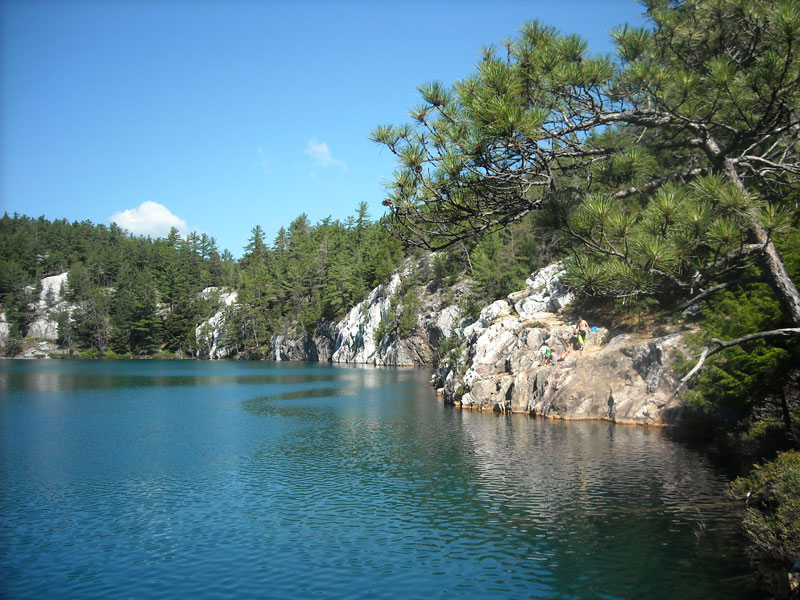 The shoreline at Topaz Lake