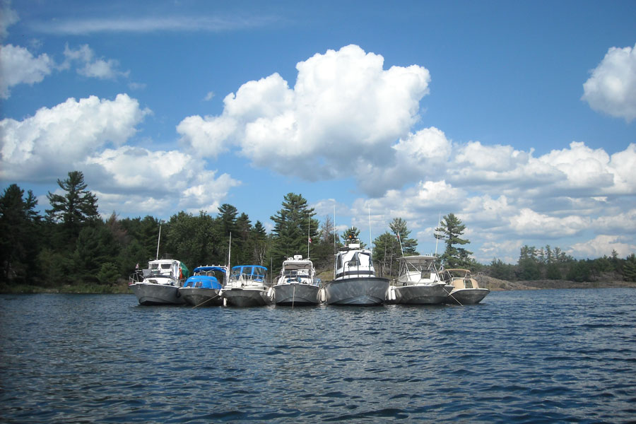 Boats at anchor