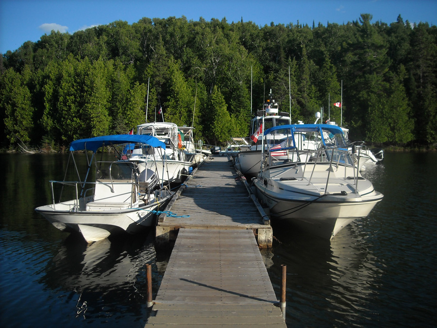 Floating Dock with many boats