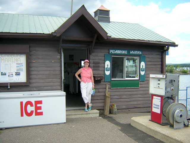 Photo: Marina office at Pembroke, Ontario.