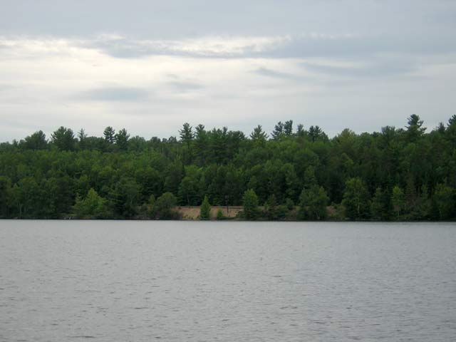 Photo: Rail Line at shore's edge