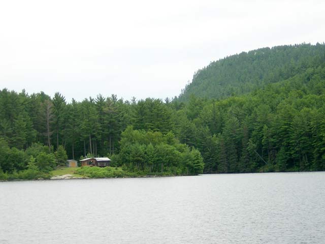 Photo: Cabin on Quebec shore of Ottawa River at Riviere A L'Ours