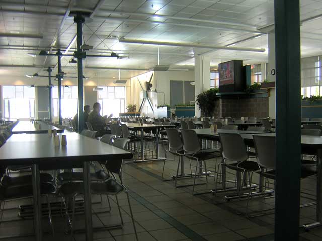 Photo: Interior of Mess Hall on Canadian Forces Base, Petawawa, Ontario