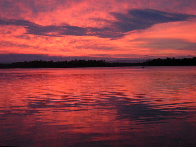 Photo: Ottawa River at dawn near Petawawa, Ontario
