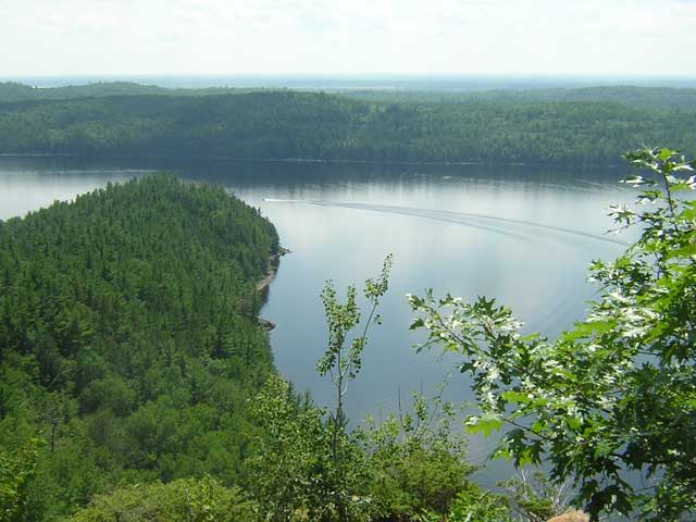 Photo: View from summit of Oiseau Rock, looking southwest.