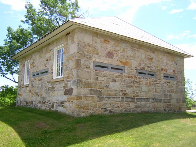Photo: Fortified lockmaster's house at Jones Falls.