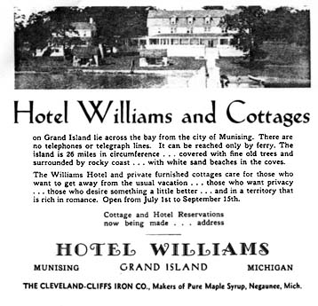 [ PhotoCopy: Old Advertisement for Hotel Williams]