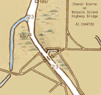 Chart: Chanel Ecarte at Walpole Island Bridge