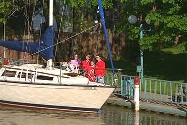 Photo: Along the seawall in Wallaceburg, Ontario
