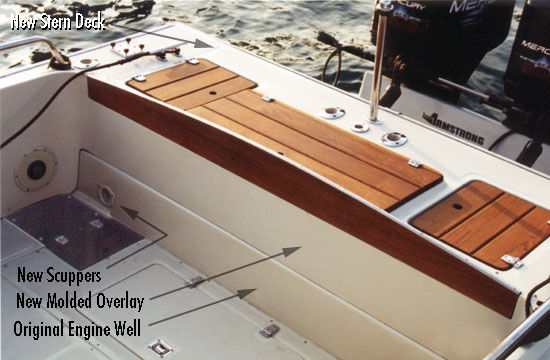 Photo: Whaler 25-Outrage cockpit with full transom option