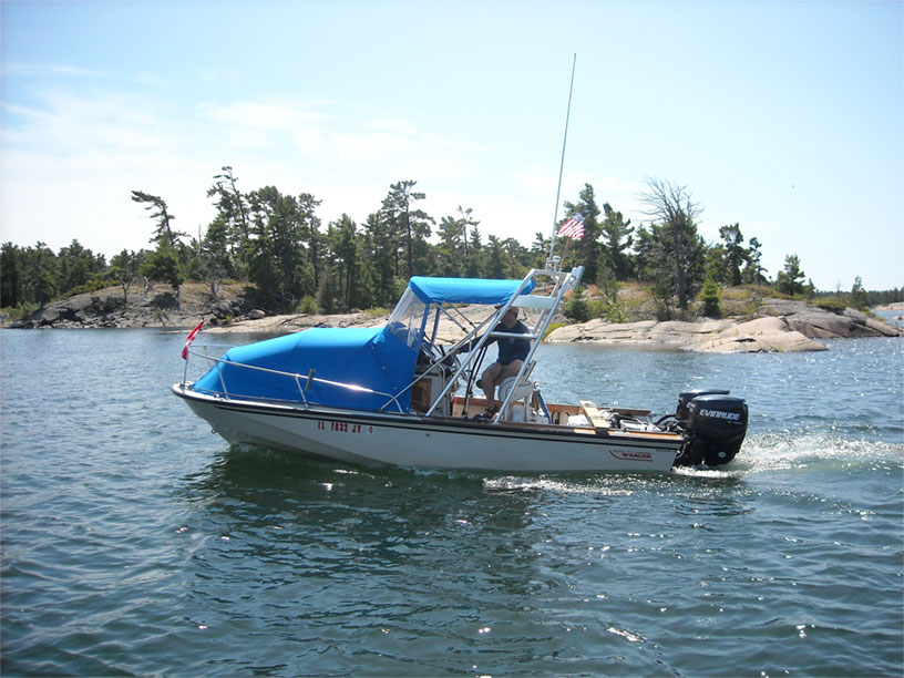Photo: GAMBLER on small craft route, Georgian Bay, Ontario.