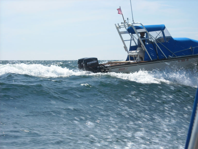 Photo: Big wave in Geogian Bay.