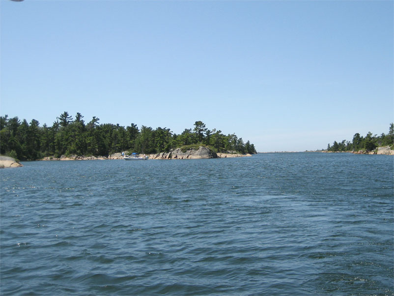 Photo: Small craft route at Alexander Passage, Georgian Bay, Ontario.