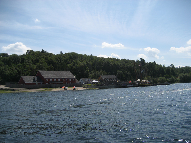 Photo: Historical harbor re-created at Penetanguishene in Georgian Bay.