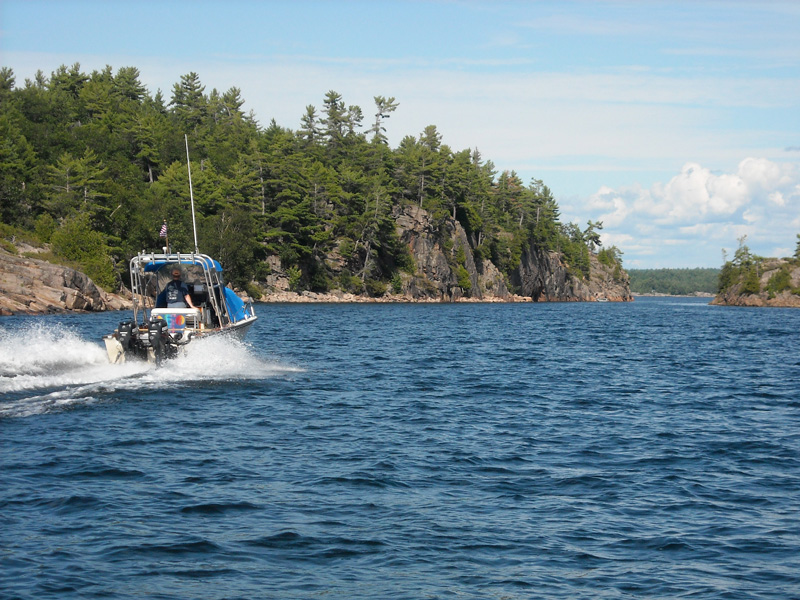 Photo: Hole In The Wall, Parry Sound, Georgian Bay, Ontario.