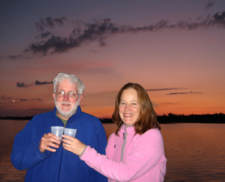 Photo: Late evening at dock at Sawmill Lodge, Byng, Ontario.