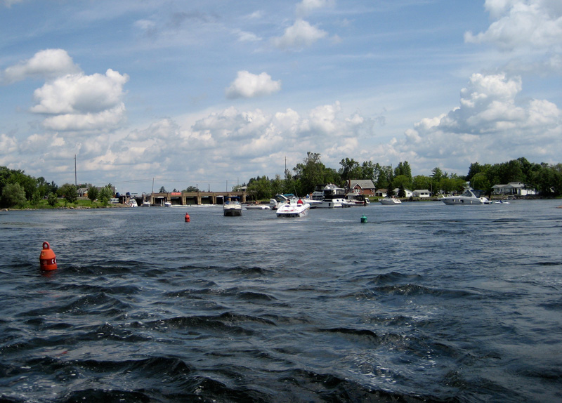 Photo: Historical harbor re-created at Penetanguishene in Georgian Bay.